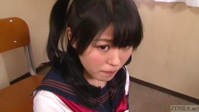 Hot Subtitled Schoolgirl Tsugumi Gives Gokkun Blowjob with Skill