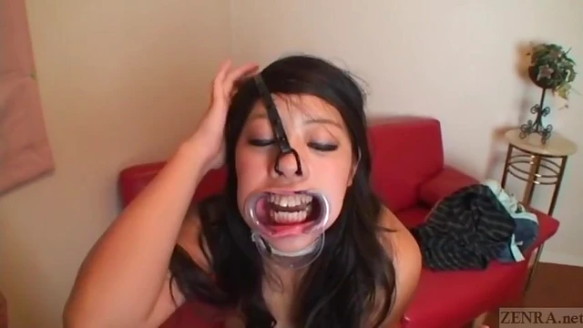 Japanese Subs Show Bizarre Facial Destruction Blowjob