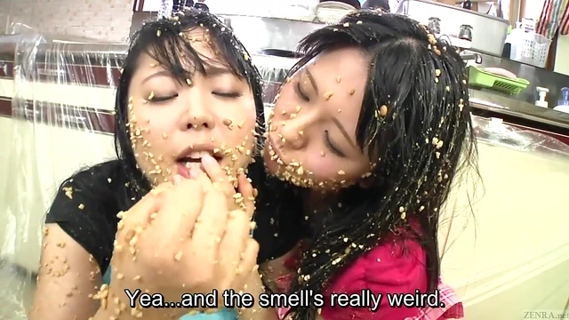 Intimate Subtitled Natto Lesbian Adventures in Extreme Sploshing Fun