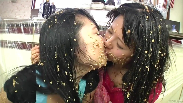 Intimate Subtitled Natto Lesbian Adventures in Extreme Sploshing Fun