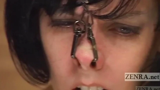 Subtitled CMNF Japanese Nose Play: Elise Graves' Extreme BDSM Action