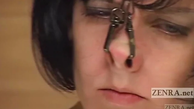 Subtitled CMNF Japanese Nose Play: Elise Graves' Extreme BDSM Action