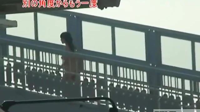 Busty Subtitled Japanese Public Nudist Takes Seductive Walk In Nature