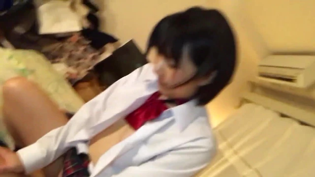 Uniformed Japanese Teen Student Gets Fucked From Behind Hotly