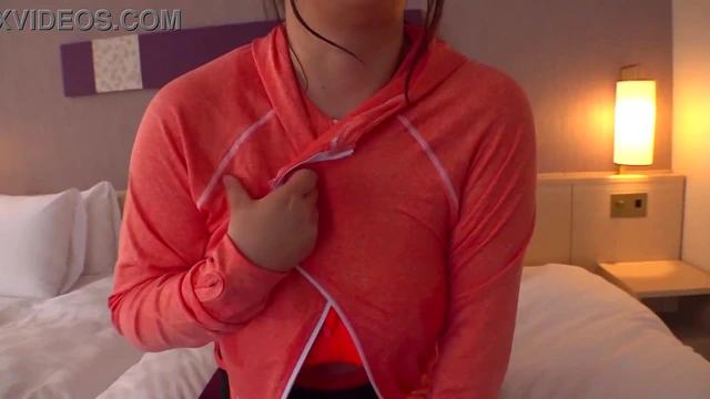 Japanese Busty Model Caught Changing Clothes on Cam