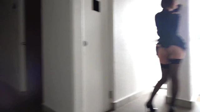 Hot Japanese MILF Seduces Cam in Apartment Hallway For Explicit Fun