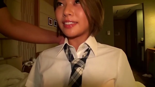 Sun-Kissed Japanese Short Hair Girl Aces First Pov Experience; Shaved Pussy Gets Cum Inside