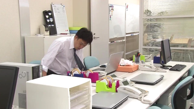 Busty Slutty Office Lady Gets Fucked Hard During Secret Overtime Work