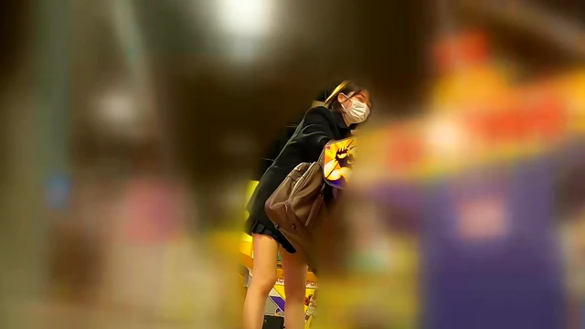 Young Skinny Teen Gets Caught Peeking By Peepers On Train Ride Home