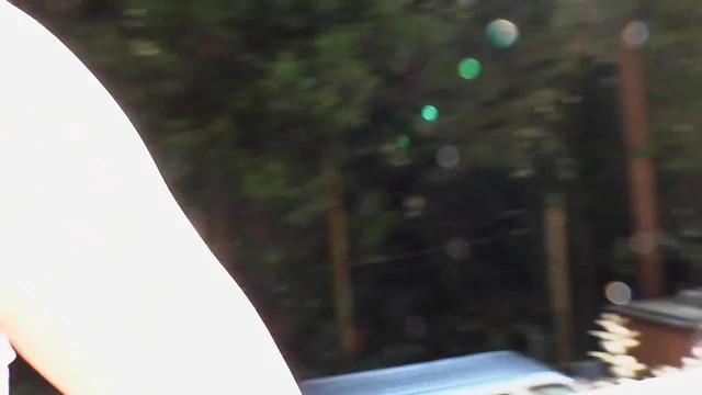 Outdoor G-Cup Tits Receive Saliva-Filled Blowjob & Titfuck Under Bright Sunlight