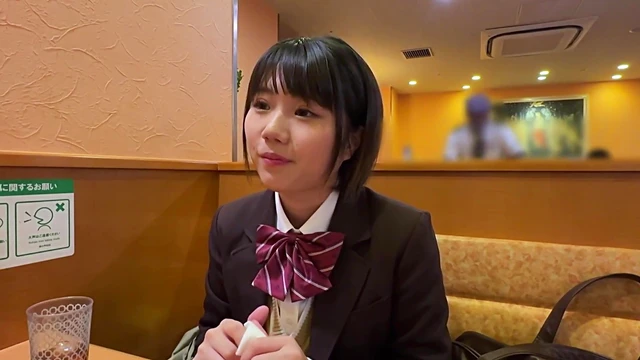 Teen Riku Tempts Old Man In Love Hotel Sex Waitress Costume Creampie Facial