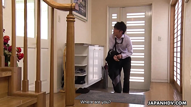 Kokona Sakurai, Japanese Wife Gives Uncensored Blowjob Delightfully