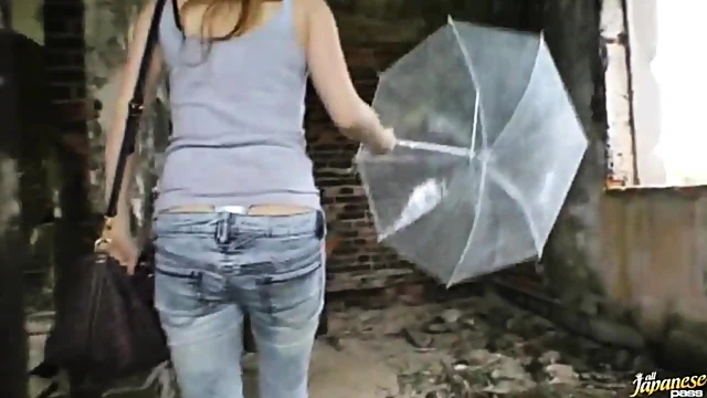 Excited Rio Hamasaki Solo Pleasures Herself In Creepy Abandoned Home