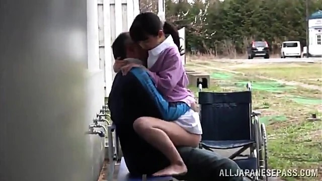 Kinky Japanese Nurse Takes Charge In Steamy Public Tryst With Elderly Man