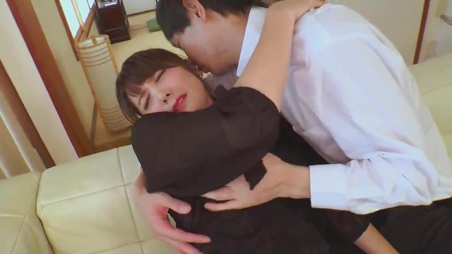 Widowed Saori Okamura Craves Comfort In Her Mourning Dress - Wet And Wanting Love