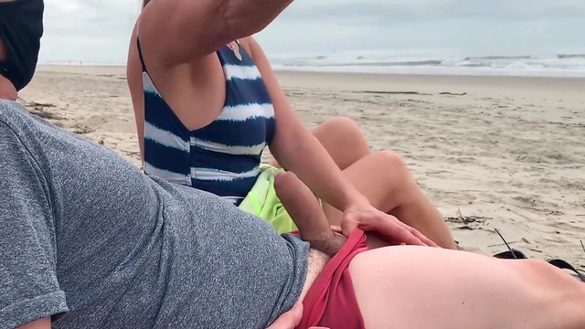 Busty Milf Strokes My Cock In Public, Draining My Balls For All To See