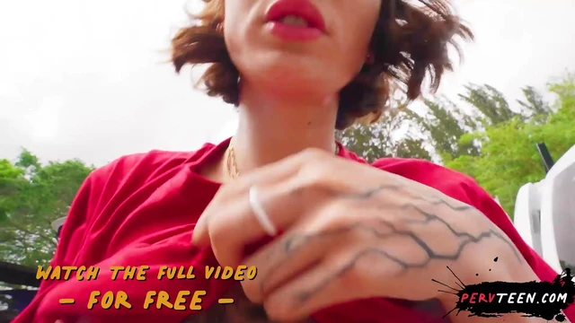 18yo Perv Teen Caught Fucking in Public Won't Stop Her Lustful Act!