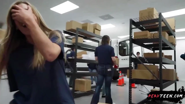 Fucking My Busty Teen Coworker in the Warehouse – Caught and Punished!