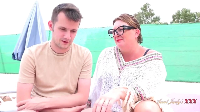 Busty Redhead MILF Jojo Catches Handyman Jerking Off to Porn, Taboo XXX Action