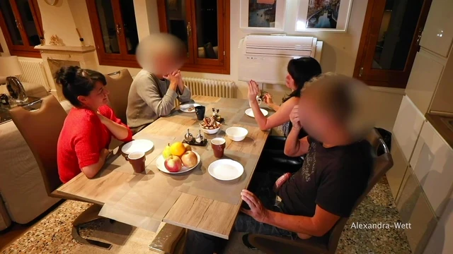 Busty Stranger's Massive Cock Jerking Off in Public for Shocked Onlookers