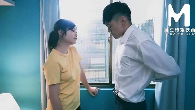 Lovely Couple's Passionate Encounter in a Steamy Bedroom Moment