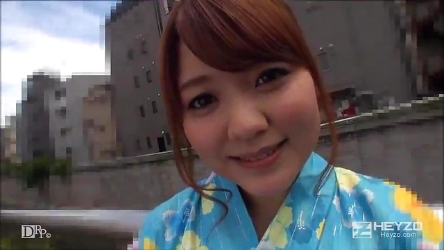 Sensuous Mari Flirts in Yukata & Invites You into Her Steamy Summer Memories