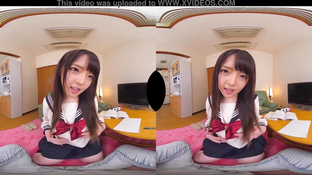 Seductive Schoolgirl Ria Tempts Tutor With Pants & Tits; Hot Close-Up Ass Action!