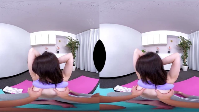 Blushing Beauty Can't Hold Pee After Eating Jelly at Naughty Yoga Class