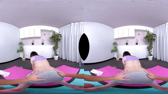 Blushing Beauty Can't Hold Pee After Eating Jelly at Naughty Yoga Class