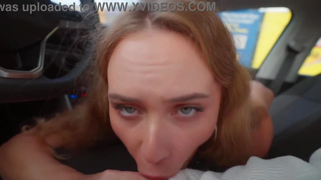 Steamy Stepmother Secretly Pleasures Him in Supermarket Parking Lot