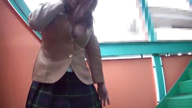 Sexy Uniformed Chick Gets Fucked Hard On Emergency Stairs In Multi-Tenant Building