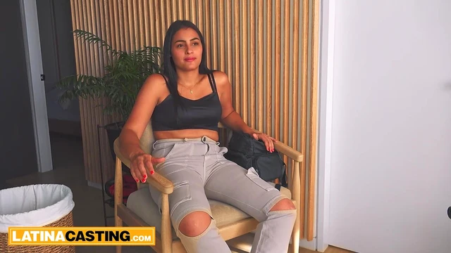 Latina Bombshell in Seductive Outfit Nails Job Interview with Boss's Big Tool