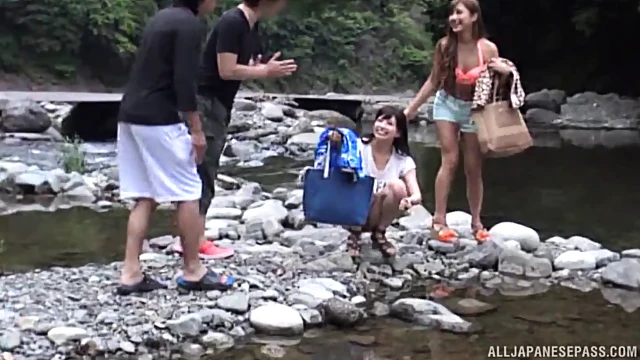 Cute Japanese Chick Strips Naked For Hot Car Penetration Action