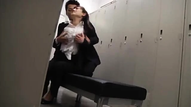 Seductive Office Babe Enjoying Clothed Sex During Work Hours