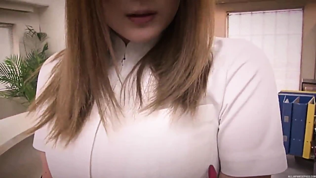 Cute Asian Nurse Gives Steamy Blowjob In Close-Up Shoot