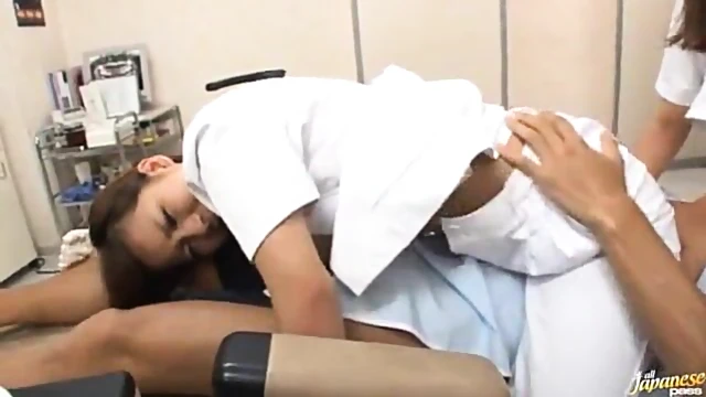 Horny Asian Dentist & Assistant Seduce Patient For Steamy Clinic Sex
