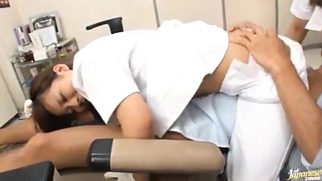 Horny Asian Dentist & Assistant Seduce Patient For Steamy Clinic Sex