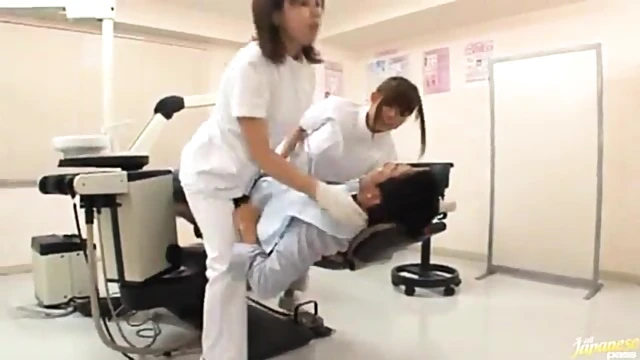 Horny Asian Dentist & Assistant Seduce Patient For Steamy Clinic Sex