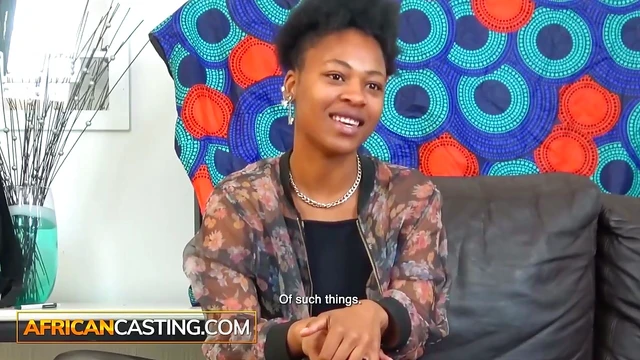 Sizzling African Beauty Gets Cast & Fucked Hard On Camera Showdown