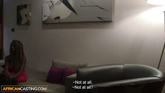 Perky Biddy Gets Throbbing Cock in Hot Ebony Casting Clip Showdown