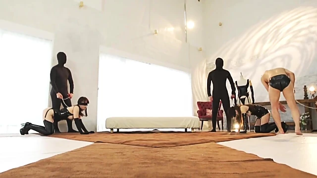 Far Eastern Beauties Engage In An Unforgettable Massive Pounding Orgy