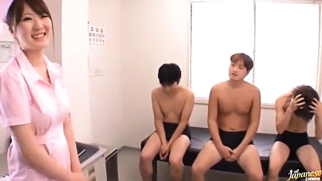 Seductive Asian Nurse Tit-Fucking Her Hot Patient’s Cock Deeply