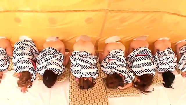 Japanese Gloryhole Orgy, Cock Sucking & Pussy Fucking Extravaganza