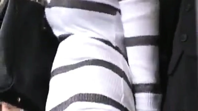 Sneaky Pervert Lifts Hot Asian Babe’s Mini-Dress On Busy Bus Ride