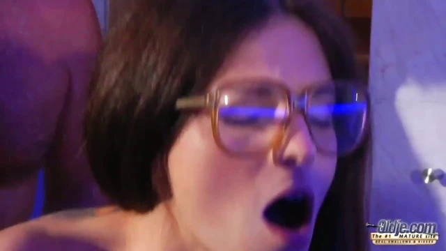 Denisa Doll Flatters Her Old Man by Riding His Cock Vigorously