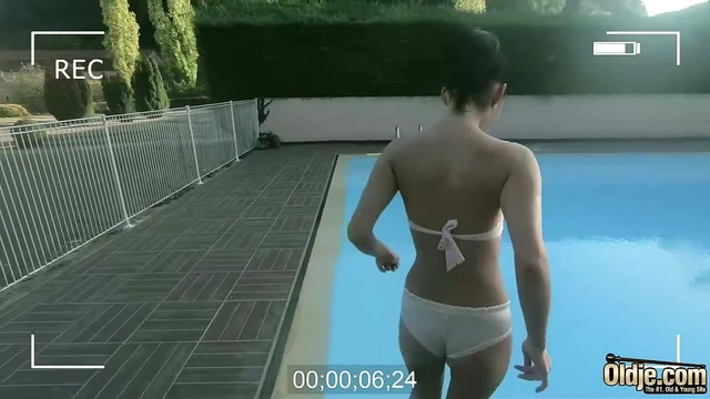 Sweet Petite Oldje Takes Charge for Arousing Trailer Sex Scene