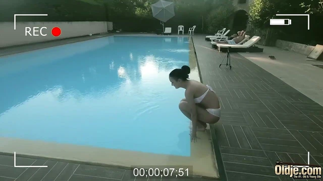 Sweet Petite Oldje Takes Charge for Arousing Trailer Sex Scene