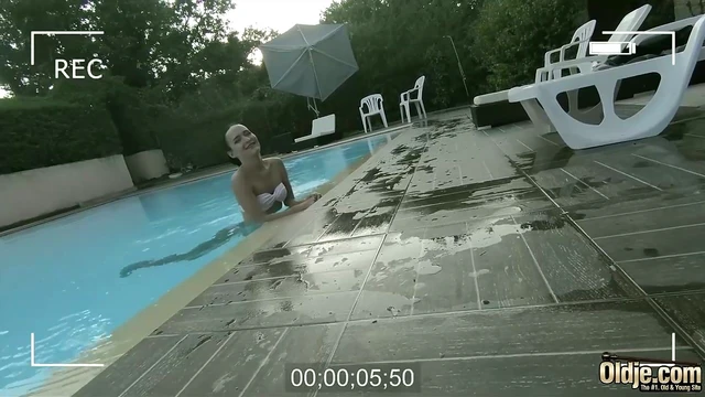 Sweet Petite Oldje Takes Charge for Arousing Trailer Sex Scene