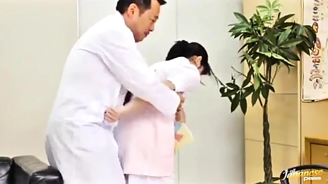 Seductive Nurse Tempts Doctor With Deep Blowjob Before Steamy Sex