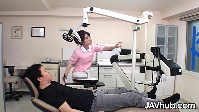 Patient Creamps Dentist Mao Chinen After Steamy Oral Sex